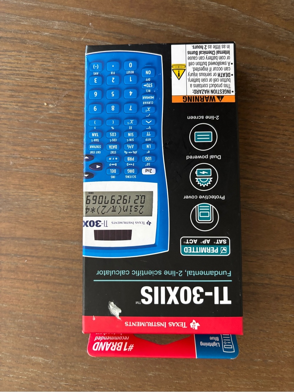 Texas Instruments Blue and Black TI-30XIIS Scientific Calculator - Boxed